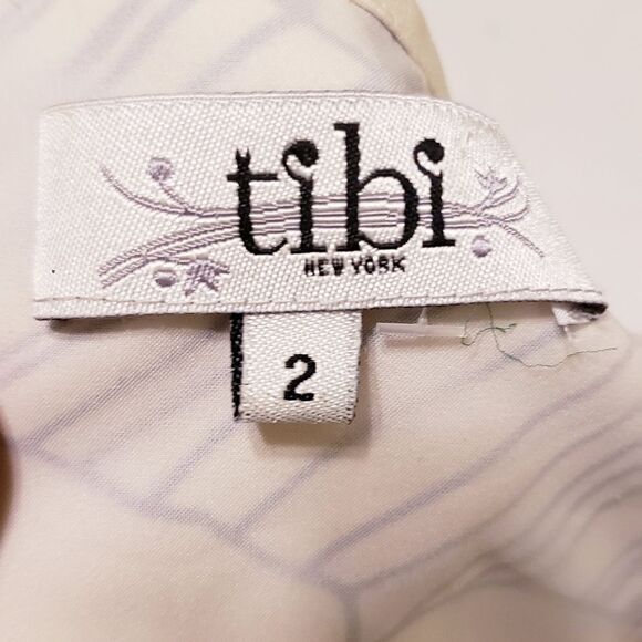Tibi floral silk dress with bubble hem size 2 - Picture 7 of 7